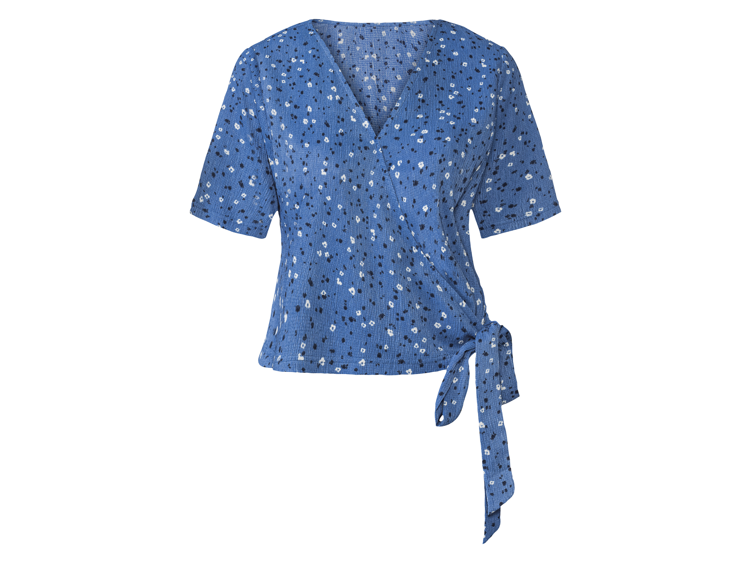 esmara® Blouse cache-cœur femme (bleu)