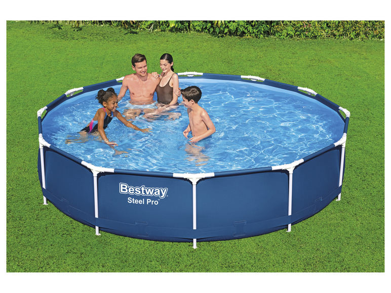 Aller en mode plein écran : Bestway Piscine gonflable Steel Pro Frame Pool-Set avec pompe de filtration Ø 366 x 84 cm - Image 2