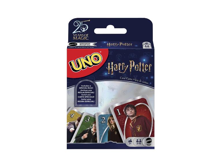 Jeu de cartes sur le thème Harry Potter avec règles spéciales, pour 2 à 10 joueurs de 7 ans et plus.