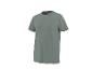 T-shirt vert uni à manches courtes avec une poche poitrine