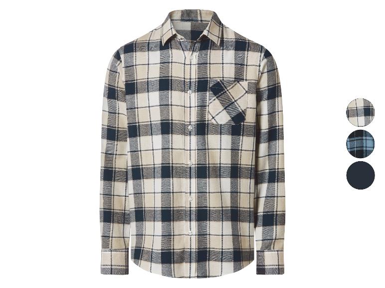 Chemise à carreaux à manches longues pour homme avec poche poitrine