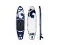Planche de stand up paddle HOME DELUXE Moana bleue sous trois angles.