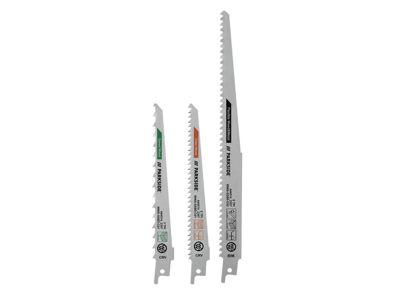 Aller en mode plein écran : Set de lame de scie sabre, 3 pièces - Image 4