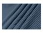 Tissu bleu avec des plis et une section à rayures