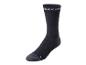 Une chaussette noire Parkside avec un talon et une pointe gris.