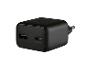 Chargeur USB noir avec l'inscription PD20W et deux ports de charge