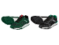 Chaussures de sport Parkside : modèles vert et noir.