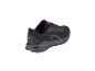 Chaussures de sport noires avec texte blanc sur le talon