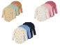 Lot de 3 bodys bébé à manches longues avec imprimés et couleurs assortis.