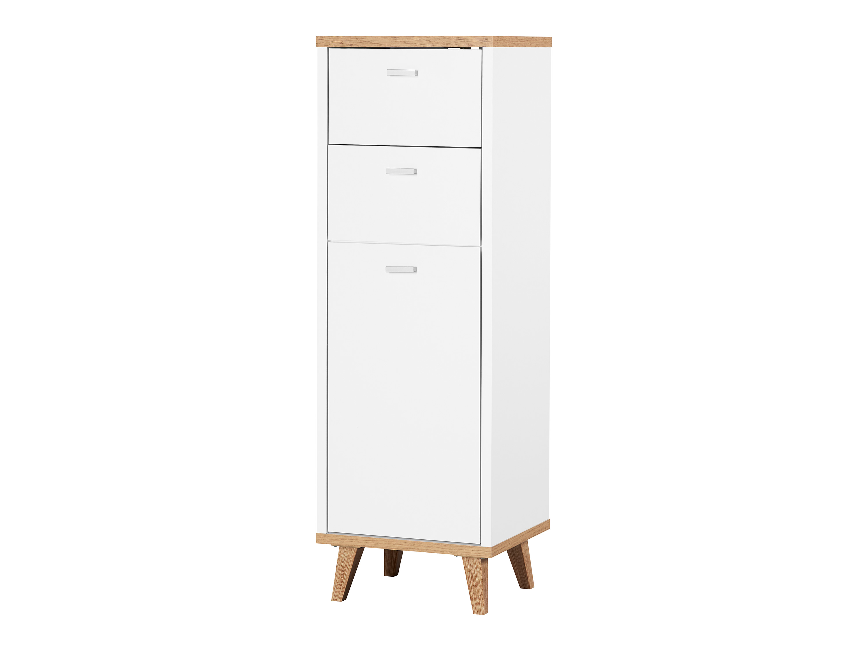 LIVARNO home Meuble pour salle de bains Corfu, 32 x 96 x 28 cm, imitation chêne/blanc