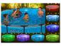 Piscines Bestway Steel Pro Max illuminées de différentes couleurs.