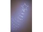 Guirlande lumineuse LED en forme d'étoile avec queue tombante, créant un effet de comète.