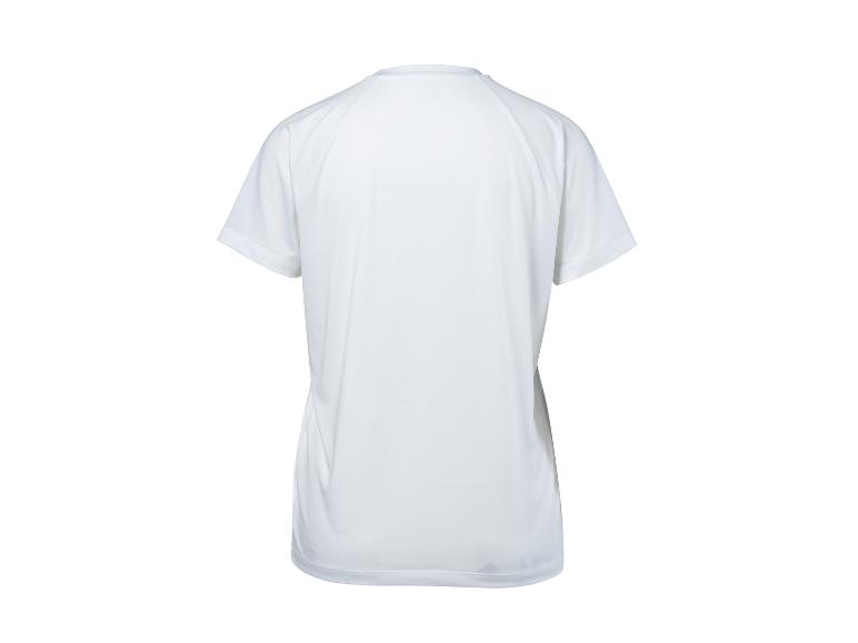 T-shirt de sport blanc à manches courtes, vue de dos
