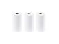 Trois rouleaux de papier thermique blanc pour imprimante