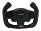 Une manette de volant Audi noire avec des boutons pour une voiture jouet.