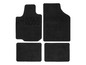 Tapis de sol de voiture noirs avec un motif en losange