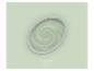 Pot de peinture ouvert avec une teinte « Lovely Lime » et un motif tourbillonnant.