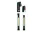 Deux lampes de travail LED Parkside vertes.