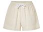 Shorts beige à pois, style décontracté.