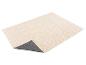 Tapis de bain beige avec dessous antidérapant gris foncé