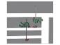 Deux serre-joints de menuisier verts avec des éléments rouges sur fond gris.