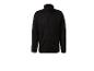 Veste polaire noire pour homme avec fermeture éclair et col montant