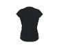 T-shirt noir à manches courtes pour femme, vue de dos