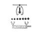 Kit d'outils d'évasement de tuyaux avec écarteur et adaptateurs de différentes tailles.