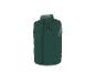 Gilet matelassé vert avec fermeture éclair et logo « NY » sur la poitrine.