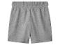 Shorts gris pour enfants avec taille élastique.