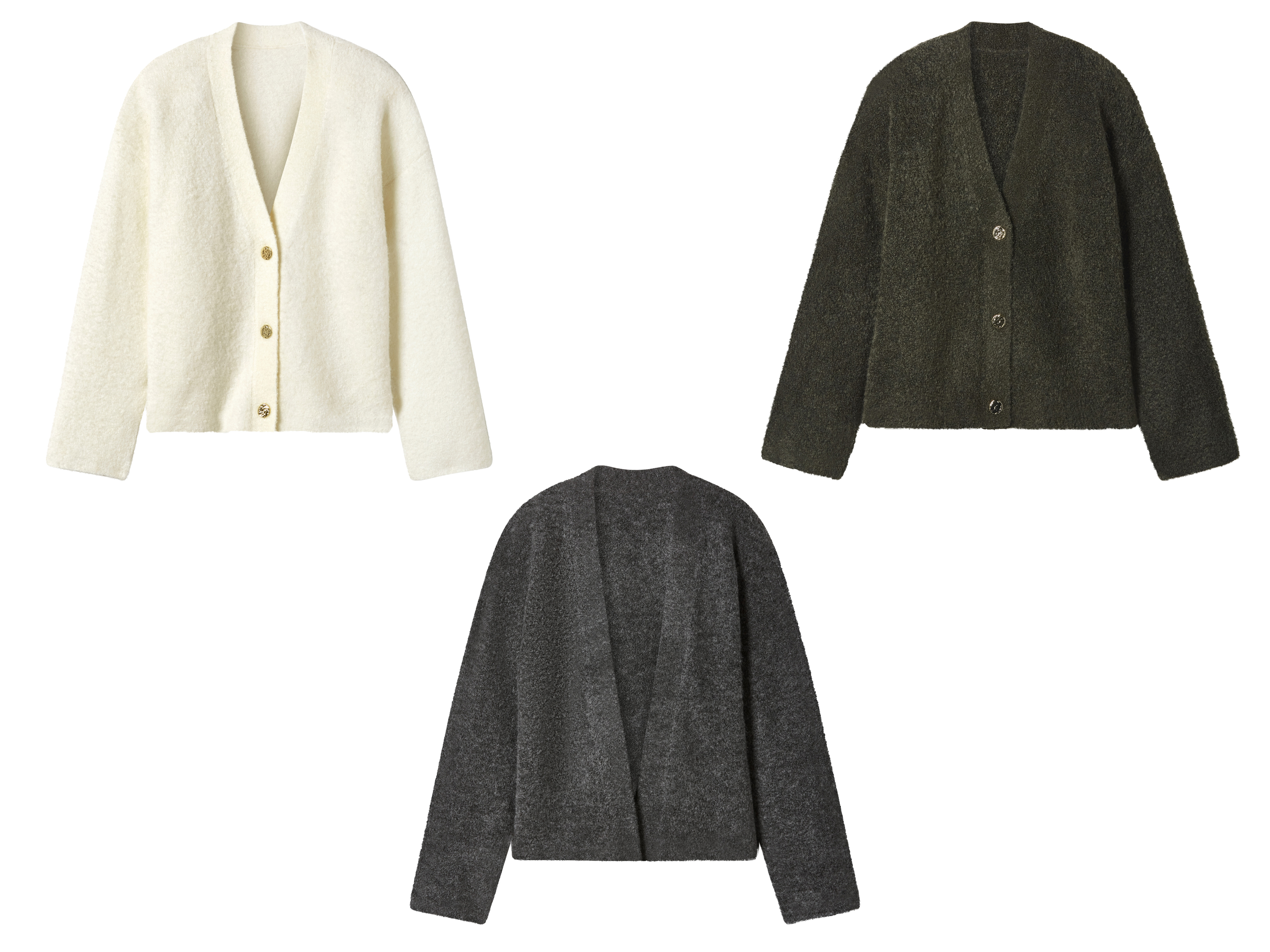 esmara® Cardigan en maille bouclée femme