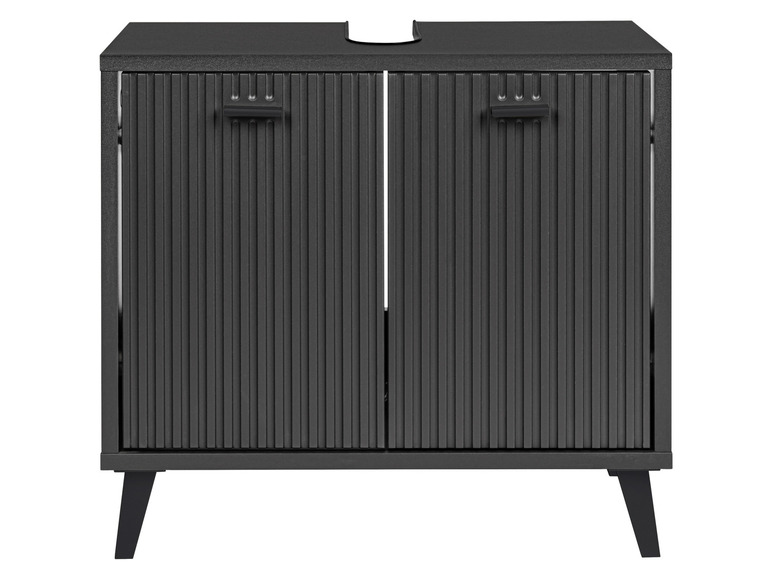 Aller en mode plein écran : Meuble sous-vasque, 60,4 x 55 x 28 cm, anthracite - Image 8