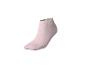 Chaussette courte rose clair sur fond blanc