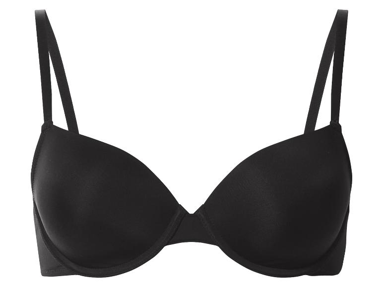 Soutien-gorge noir à bonnets rembourrés pour un usage quotidien.