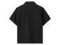 Chemise noire homme à manches courtes, vue de dos