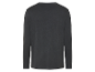 T-shirt à manches longues gris foncé pour homme.