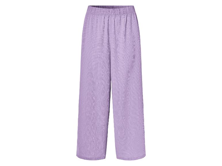 Pantalon large, couleur lilas.