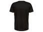 T-shirt noir à manches courtes.