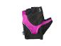 Gants de vélo courts, noir et rose