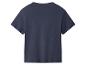 T-shirt basique bleu marine à manches courtes, vue de dos.