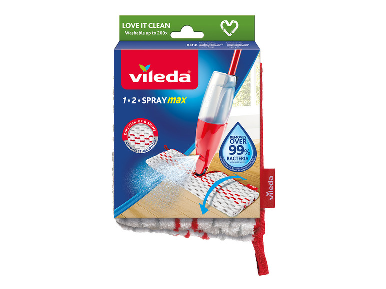 Vileda SprayMax, une serpillère avec vaporisateur pour éliminer la saleté et les bactéries.