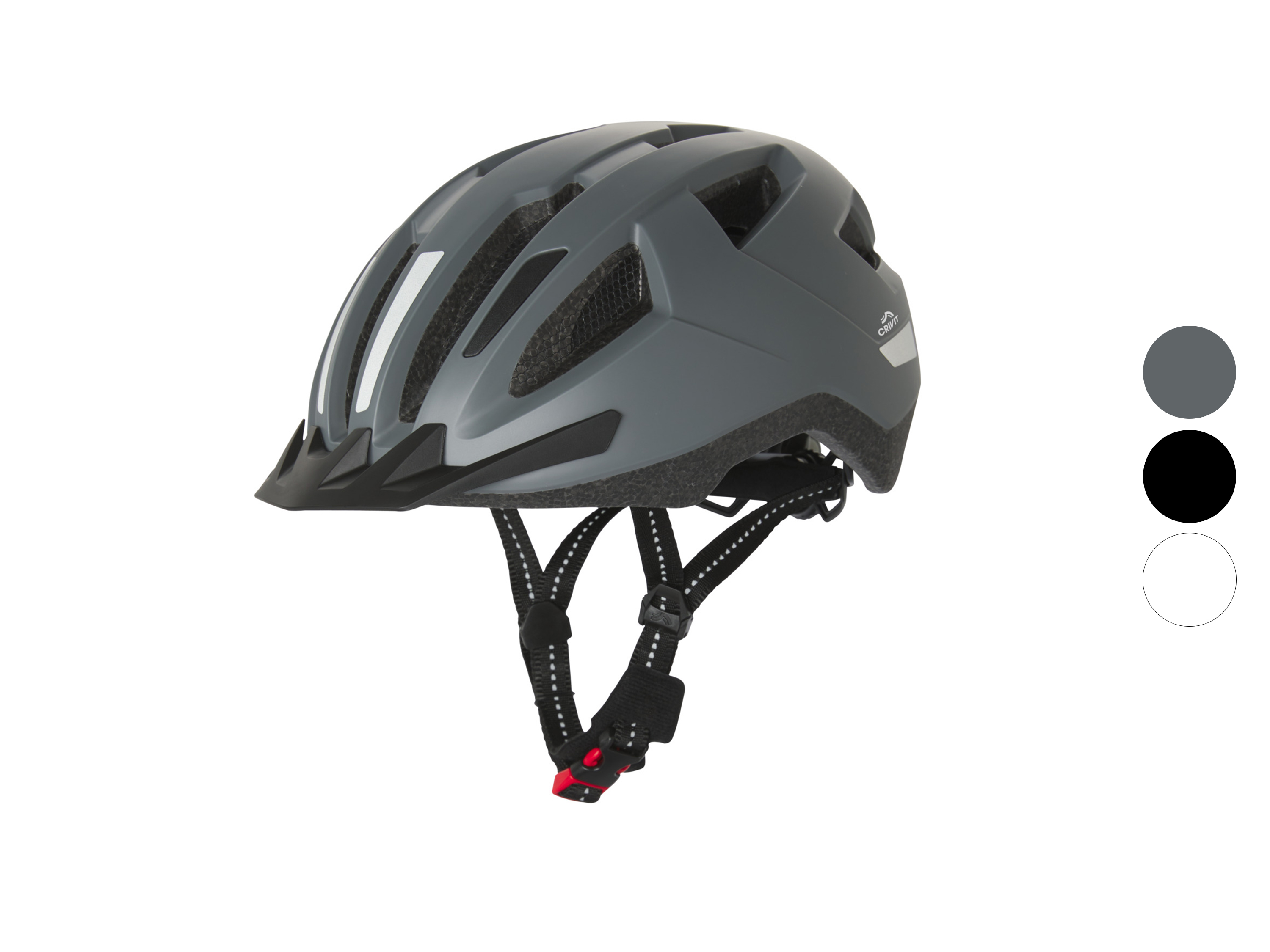 CRIVIT Casque de vélo avec feu arrière - 1