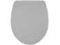 Abattant de toilettes en plastique gris clair
