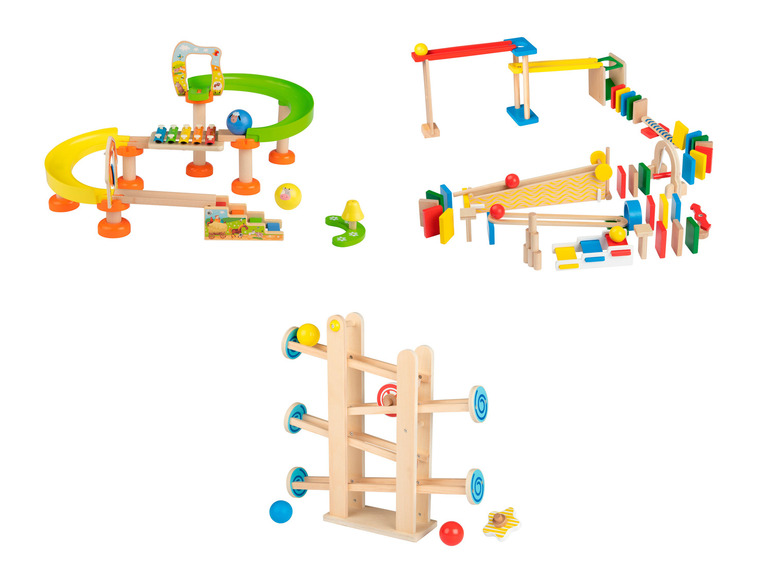 Aller en mode plein écran : Playtive Circuit à billes en bois - Image 1