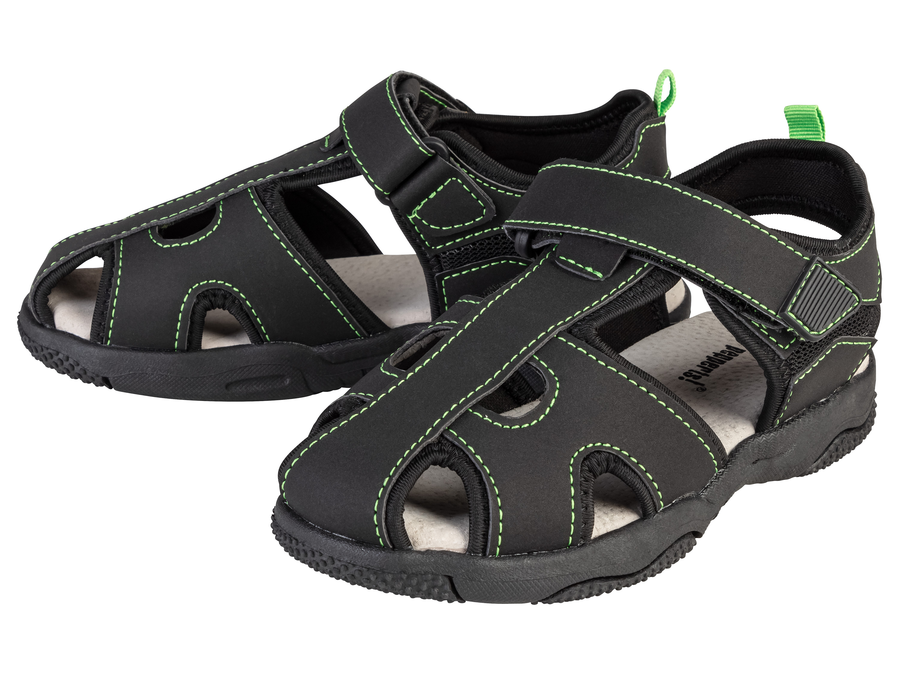 pepperts!® Sandales garçon (noir, 38)