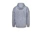 Sweat-shirt à capuche gris clair, vue arrière.