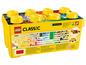 Boîte LEGO Classic avec 484 briques colorées et des instructions.