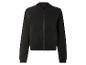Blouson bomber noir à fermeture éclair