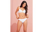 Soutien-gorge et culotte blancs pour femmes.