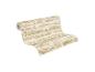 Rouleau de papier peint beige avec un motif de pierre ou de brique.